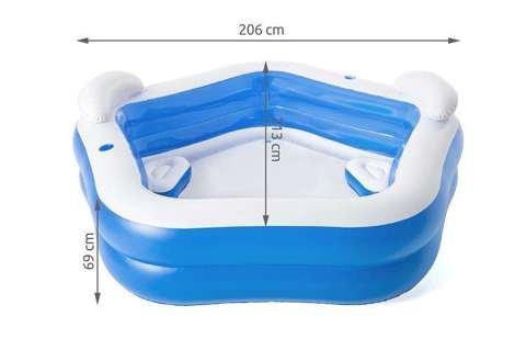 Bestway bazen sa sjedalima i stjenkama za piće  213x207x69 cm