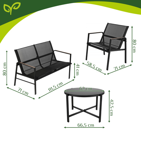 4-dijelni set za sjedenje Garden - slika 11