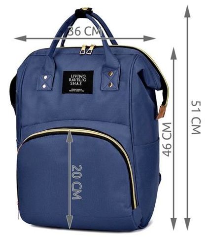 Torba/ruksak Blue za mame - slika 6