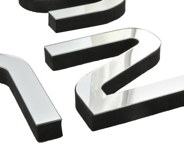Zidni sat sa efektom zrcala - Silver - slika 3