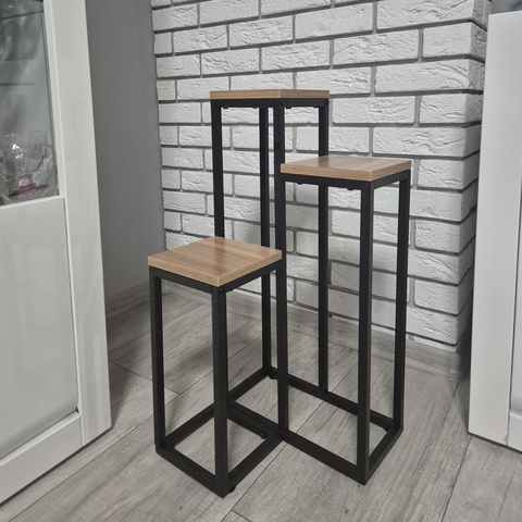 Metalni samostojeći stalak za cvijeće Loft - slika 3
