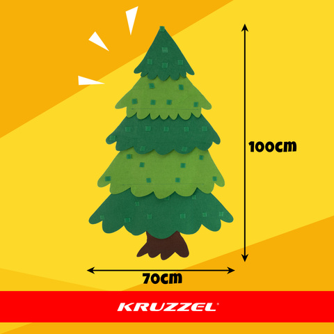 Božićno drvce od filca 100x70cm - slika 5