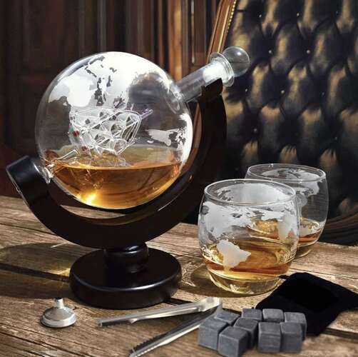 Whiskey set Globus 850ml - slika 2