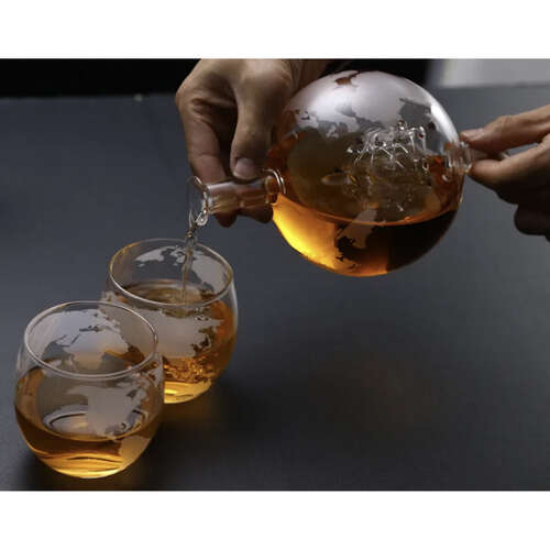 Whiskey set Globus 850ml - slika 4